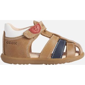 GEOX - MACCHIA - Sandalen - KARAMEL - Gewaxt Leer - Ademend en Comfortabel
