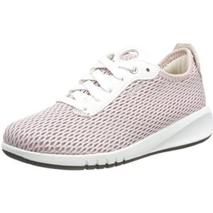 Geox, Schoenen, Dames, Roze, 36 EU, Leer, Roze veterschoenen voor dames