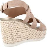 Geox - D Lipari E Wedges - Beige - Dames Schoenen
