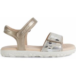 Sandalen Haiti, Klittenbandsluiting GEOX. Leer materiaal. Maten 29. Beige kleur