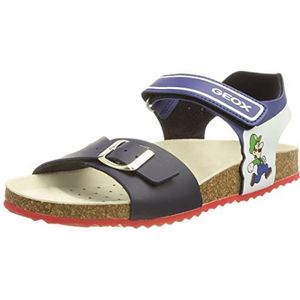 GEOXunisex voor kinderen. J258LC 000BC Sandalen Ghita marine (34), Plat, Klittenband, Casual, Marineblauw, kinderkleding