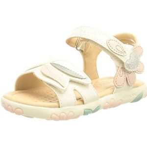 Geox J Haiti Sandalen voor meisjes, Wit Roze