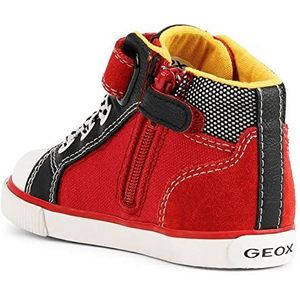 Geox B Kiwi Boy D pantoffels voor jongens, rood/zwart, 23 EU, Rood/Zwart