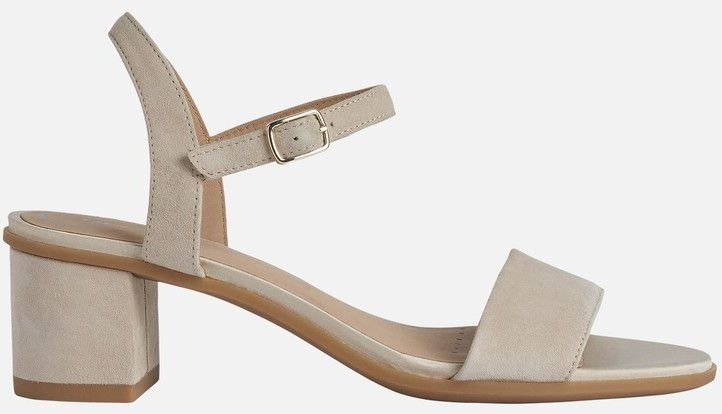 Geox - D25RXB 00021 - Sandalen - Beige - Suède en Rundleder