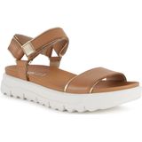 Geox, Flat Sandalen Bruin, Dames, Maat:36 EU