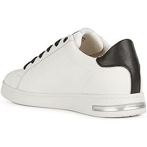 Geox D Jaysen Sneakers voor dames, wit zwart, 35 EU
