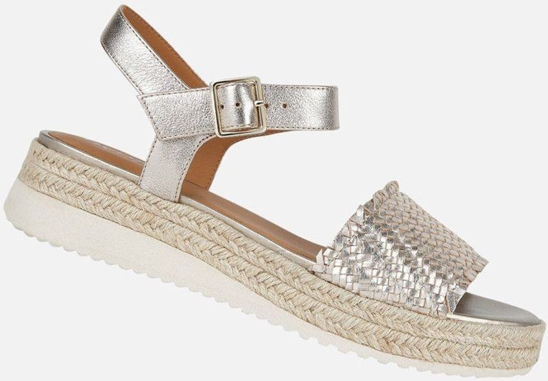 GEOX EOLIE - Sandalen - Champagne - Leer - Touwzool