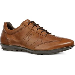 GEOX - Symbol - Sneakers - Kastanje Kleur - Leer