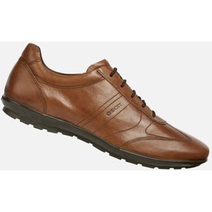 GEOX - SYMBOL - Veterschoenen - COGNAC - Leer