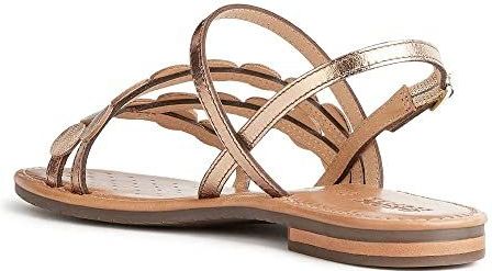 Sozy - S - Damessandalen - Bedrukt Leer - Metallic - Zomer