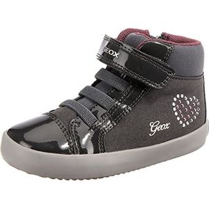 Geox B Gisli Girl sneakers voor meisjes, dark grey, 25 EU