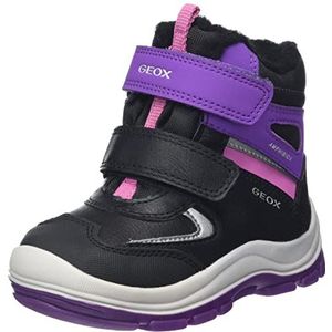 Geox Baby B FLANFIL Girl B ABX enkellaars, zwart/violet, 21 EU