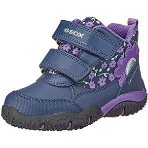 Geox Baby B Baltic Girl B ABX sneakers voor meisjes, Navy Purple, 21 EU