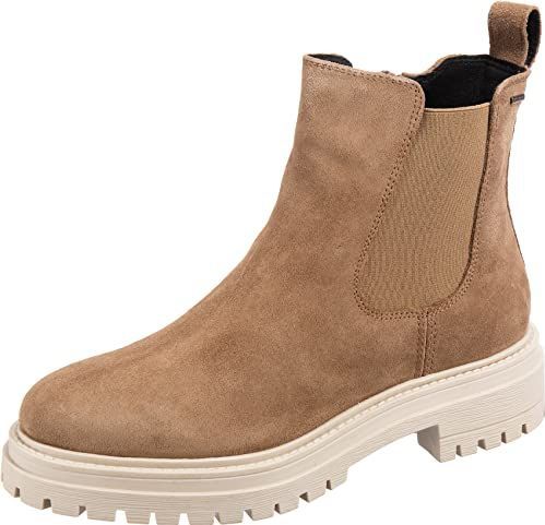 Geox - Stijlvolle Enkellaarsjes - Bruin - Suède