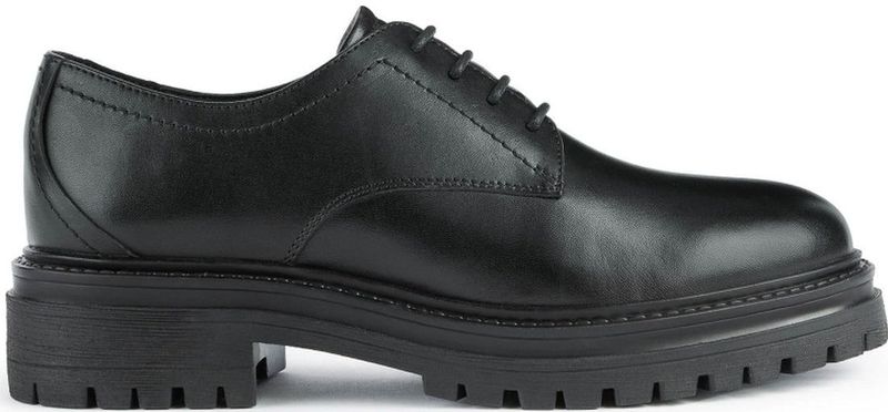 Geox - Iridea - Damesschoenen - Zwart - Leer