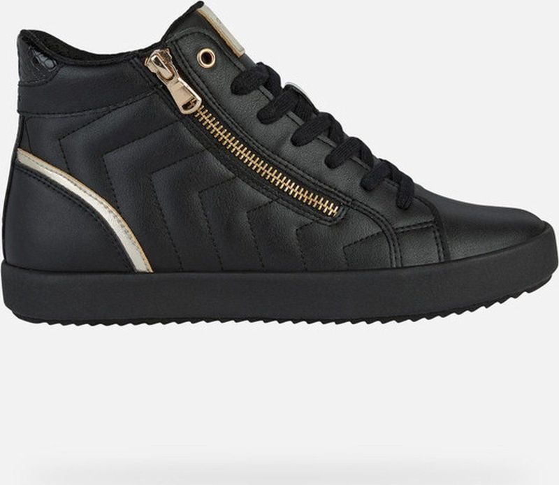 Geox - D Blomiee - Damessneakers - Zwart - Synthétique - Waterafstotend