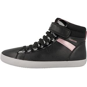Geox J Gisli Girl sneakers voor meisjes, Black Dk Rose., 25 EU