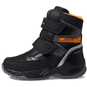 Geox J Sentiero Boy B ABX Enkellaarzen voor jongens, Zwart/Geel