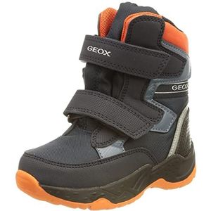 Geox J SENTIERO BOY B ABX jongens Enkellaarsje, Navy Oranje, 34 EU