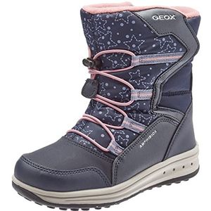 Geox Meisjes J Roby Girl B ABX Snow Boot, Navy Rose, 27 EU