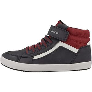 Geox Jongens J Gisli Boy Sneakers, Navy Dk Red, 27 EU
