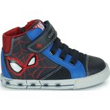 Hoge sneakers Kilwi x Spiderman GEOX. Leer materiaal. Maten 22. Blauw kleur