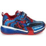Ademende sneakers met LED Bayonic x Spiderman GEOX. Synthetisch materiaal. Maten 33. Blauw kleur