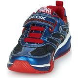 Ademende sneakers met LED Bayonic x Spiderman GEOX. Synthetisch materiaal. Maten 33. Blauw kleur