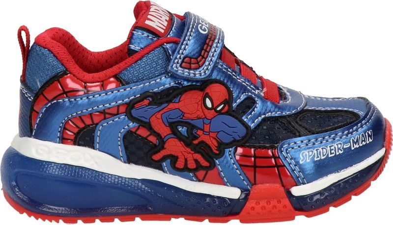 Geox Spiderman sneakers blauw Imitatieleer 82221 - Heren - Maat 32