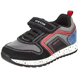 Geox Baby B Alben Boy C Sneakers voor jongens, Black Dk Rood, 26 EU