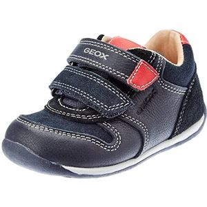 Geox Babyjongens B Each Boy A First Walker Shoe, Navy/RED, 23 EU