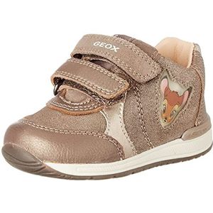 Geox B Rishon Girl B Sneakers voor baby's, meisjes, Smoke Grey Platinum, 25 EU