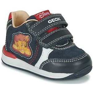 Geox Babyjongens B RISHON Boy C First Walker Shoe, DK Navy/RED, 21 EU