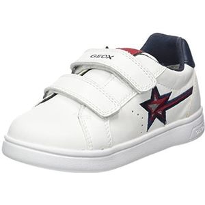 Geox Baby B Djrock Boy B Sneakers voor jongens, Wit Navy, 20 EU