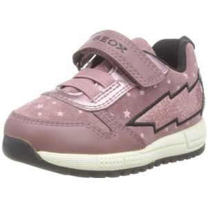 Geox Baby B ALBEN Girl A Sneaker, DK Rose/Black, 20 EU