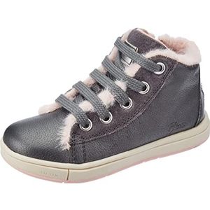 Geox Trottola Girl B Sneakers voor meisjes, Dk Grijs Dk Roze, 25 EU