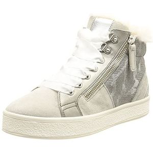 Geox D LEELU' Sneakers voor dames, DK Grey/LT Grey, 37 EU