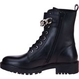 Geox - Hoara - Veterboot - Zwart - Leer