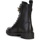 Geox - Hoara - Veterboot - Zwart - Leer