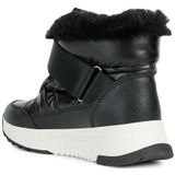 Falena ABX - Damesankle Boot - Zwart - Nylon en Leerlook
