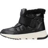 Falena ABX - Damesankle Boot - Zwart - Nylon en Leerlook