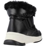 Falena ABX - Damesankle Boot - Zwart - Nylon en Leerlook