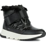 Falena ABX - Damesankle Boot - Zwart - Nylon en Leerlook