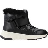 Geox - Falena Abx - Damesankle Boot - Zwart - Nylon en Leerlook