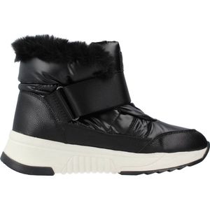 Falena ABX - Damesankle Boot - Zwart - Nylon en Leerlook