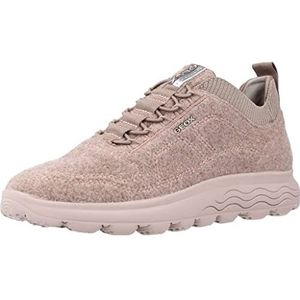 Geox D Spherica A Sneakers voor dames, Donker roze