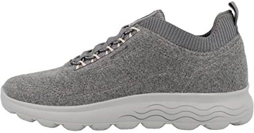 Geox - D Spherica - Sneakers - Antraciet - Wollen Blend