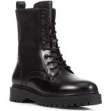 Geox - Bleyze - Enkellaarsjes - Zwart - Leer en Rubber