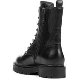 Geox - Bleyze - Enkellaarsjes - Zwart - Leer en Rubber
