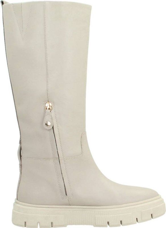Geox - Enkellaarsjes - Beige - Leer en Polyester - Isotte Boots